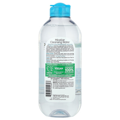 Garnier, SkinActive, Micellar Cleansing Water, All Skin Types, Even Sensitive, 13.5 fl oz (400 ml)