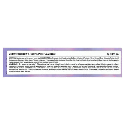 Merythod, Dewy Jelly Lip, 01 Flamingo, 0.11 oz (3 g)