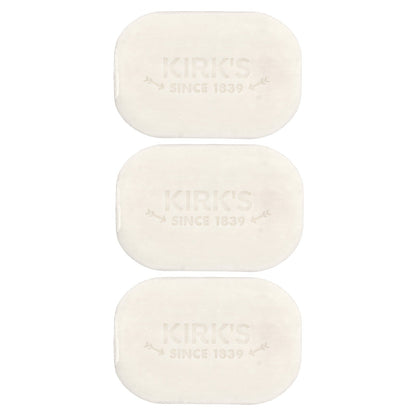 Kirk's, 100% Premium Coconut Oil Castile Bar Soap, Lavender & Vanilla, 3 Bars, 4 oz (113 g) Each