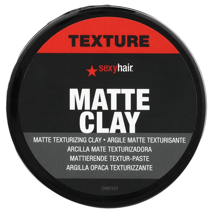 SexyHair, Matte Clay, Texturizing, 2.5 oz (70 g)