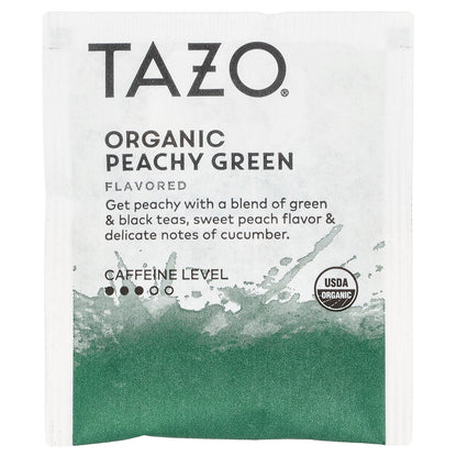 TAZO, Organic Green Tea, Peachy Green, 20 Tea Bags, 1.4 oz (40 g)