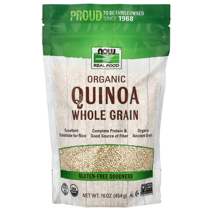 NOW Foods, Organic Quinoa, Whole Grain, 16 oz (454 g)