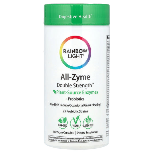 Rainbow Light, All-Zyme™, 180 Vegan Capsules
