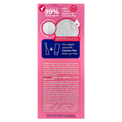 Conceive Plus, Fertility Lubricant, 8 Pack, 4 g Each