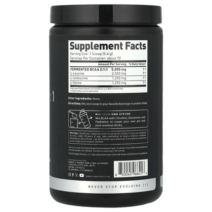 Kaged, BCAA 2:1:1, Unflavored, 14.2 oz (403.2 g)