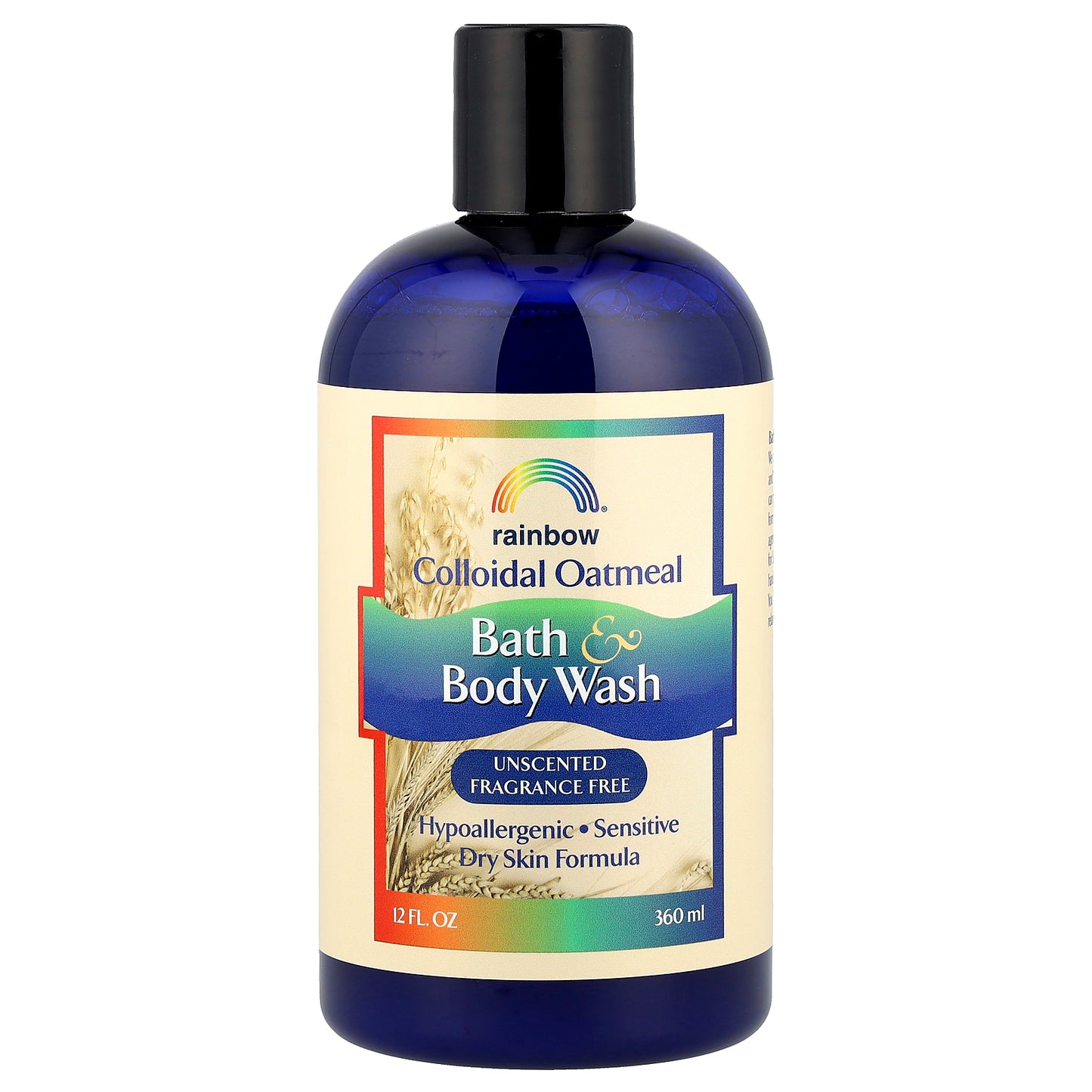 Rainbow Research, Colloidal Oatmeal Bath & Body Wash, Unscented, 12 fl oz (360 ml)