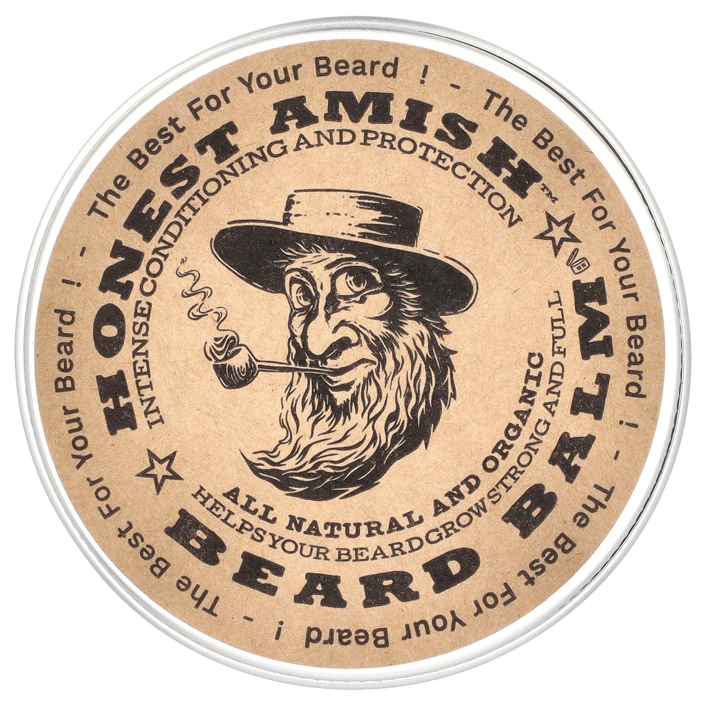 Honest Amish, Beard Balm, 4 oz (120 ml)