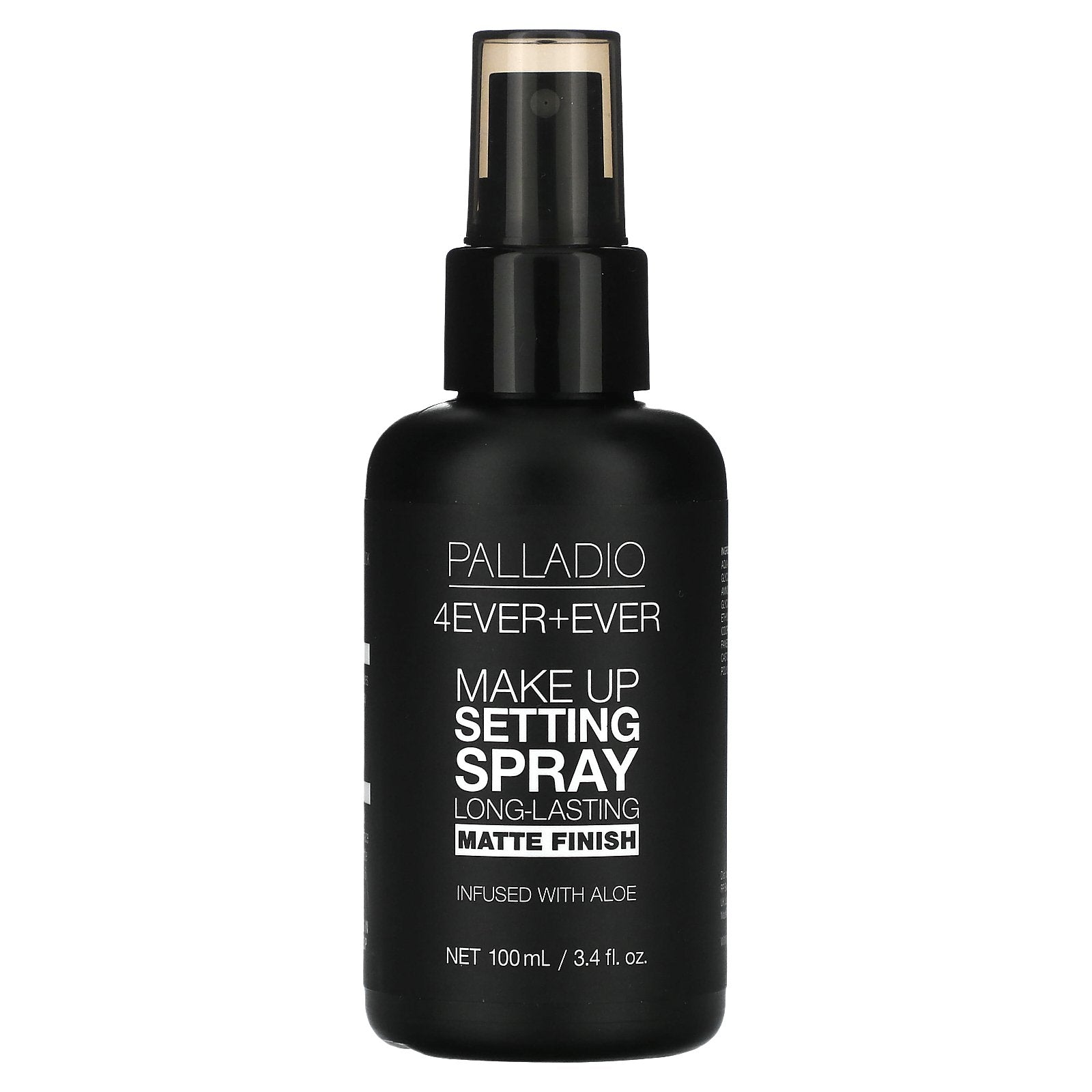 Palladio, 4Ever + Ever, Makeup Setting Spray, Long-Lasting Matte Finish, 3.4 fl oz (100 ml)