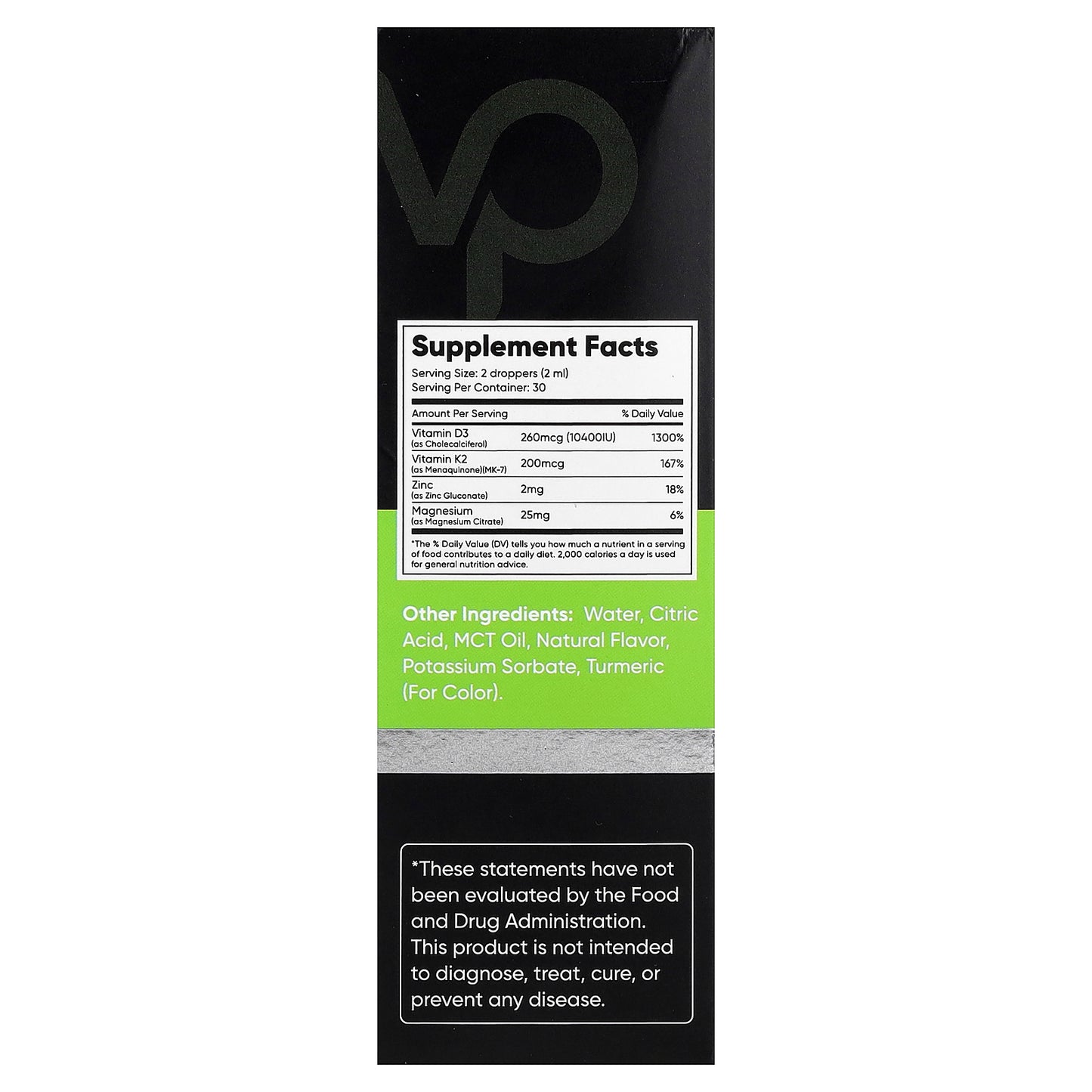 Venture Pal, Vitamin D3 + K2, Lemon Lime, 2 fl oz (60 ml)