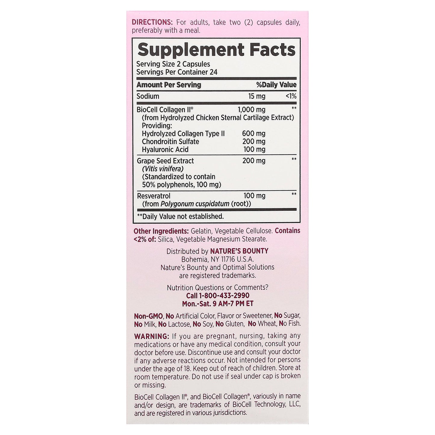 Nature's Bounty, Optimal Solutions®, Ultra Collagen Booster, 48 Capsules