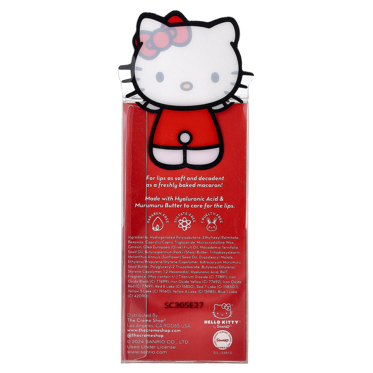 The Creme Shop, Hello Kitty®, Macaron Lip Balm, Watermelon, 0.26 oz (7.5 g)