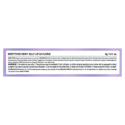 Merythod, Dewy Jelly Lip, 02 Florid, 0.11 oz (3 g)
