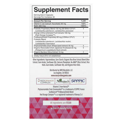 MaryRuth's, Probiotic Beauty+, 60 Capsules