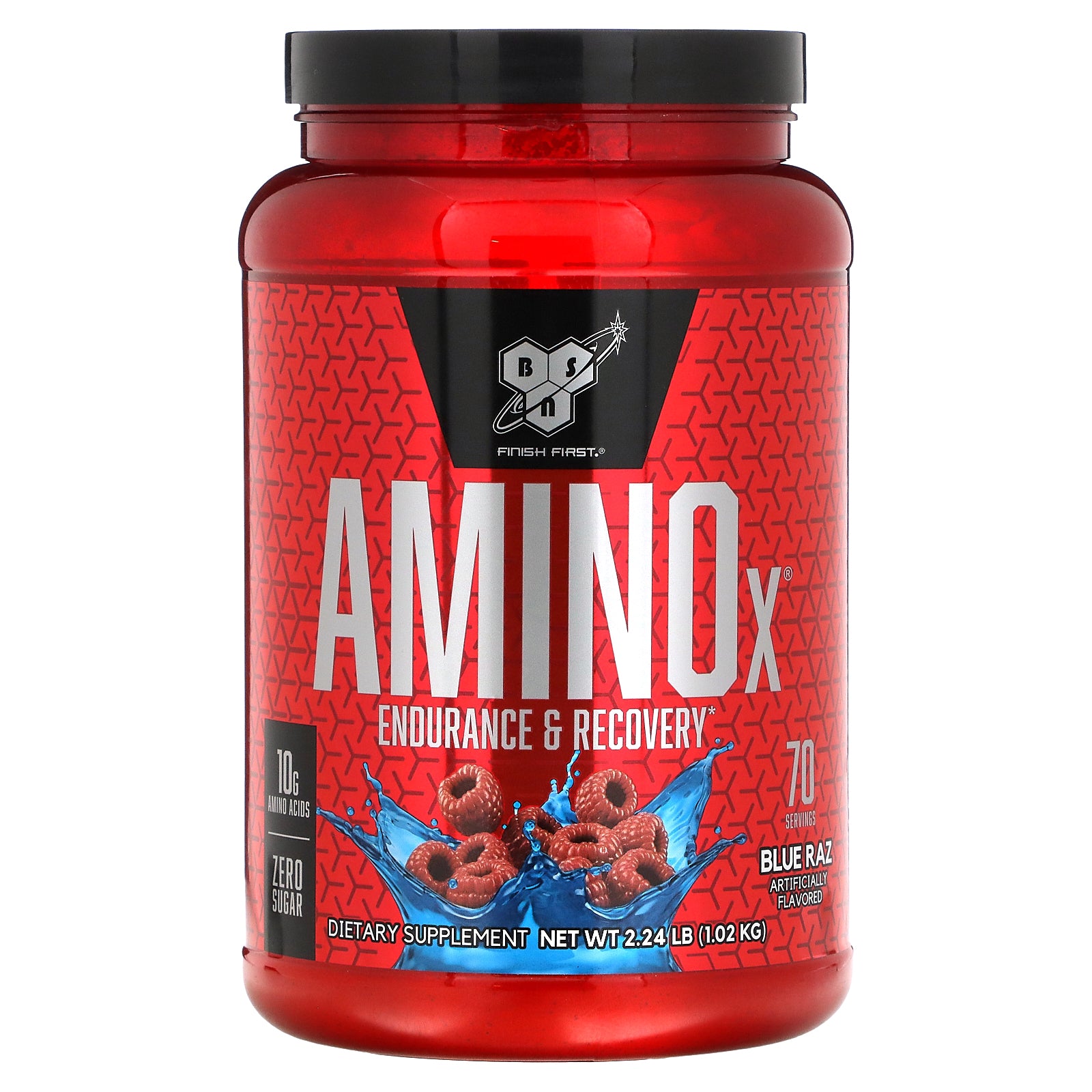 BSN, AminoX, Endurance & Recovery, Blue Raz, 2.24 lb (1.02 kg)