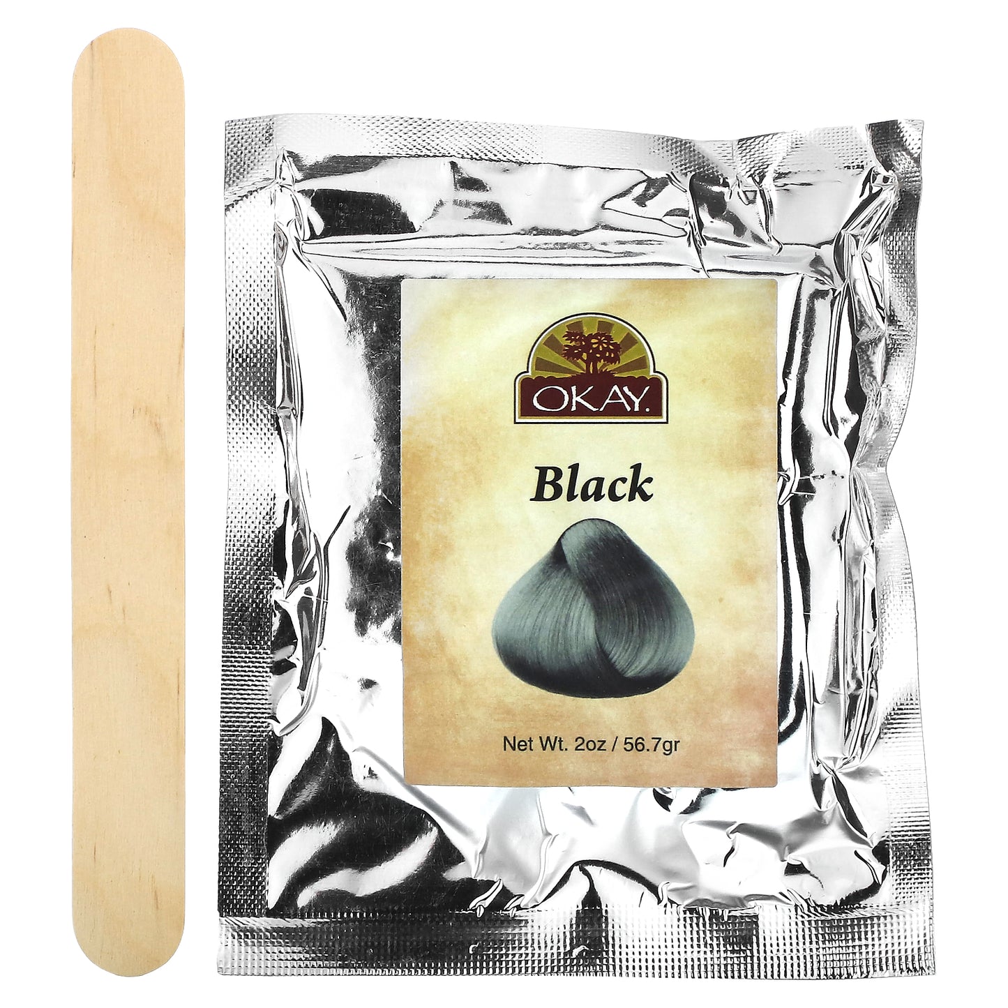 Okay Pure Naturals, Henna, Longer-Lasting Hair Color, Black , 2 oz (56.7 g)