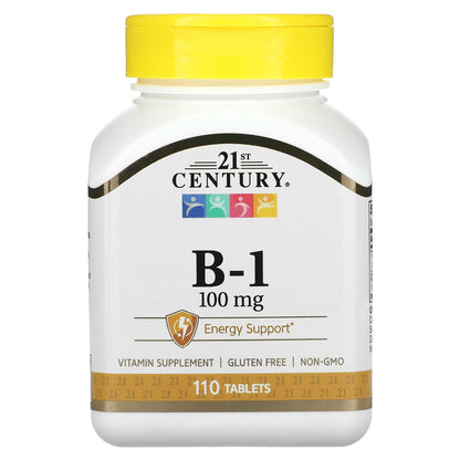 21st Century, B-1, 100 mg, 110 Tablets