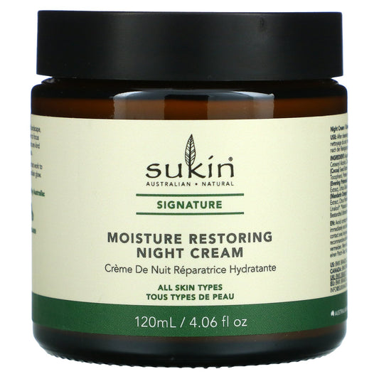 Sukin, Moisture Restoring Night Cream, 4.06 fl oz (120 ml)