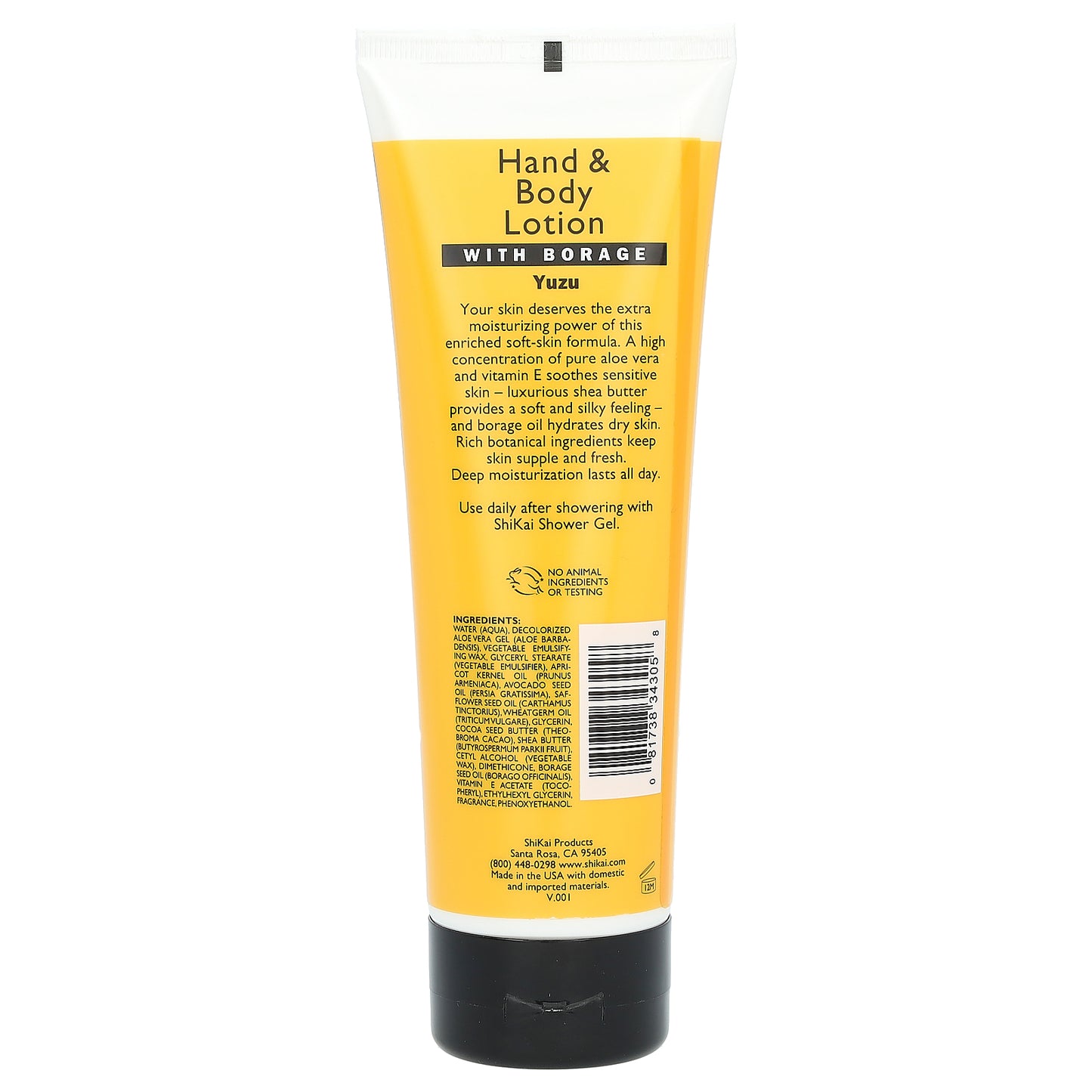 Shikai, Moisturizing Hand & Body Lotion, Yuzu, 8 fl oz (238 ml)