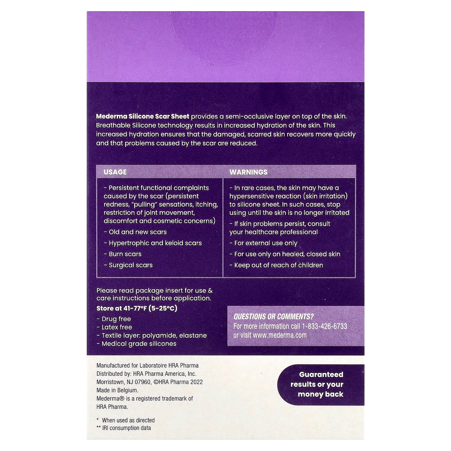 Mederma, Silicone Scar Sheet, Small, 4 Count