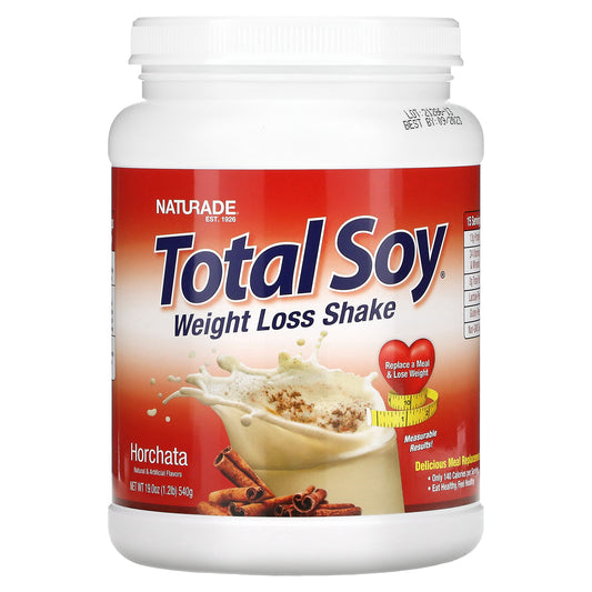 Naturade, Total Soy, Weight Loss Shake, Horchata, 1.2 lbs (540 g)