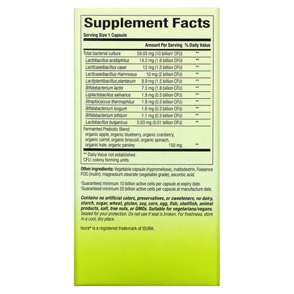 Natural Factors, Whole Earth & Sea, Whole Food Synbiotic Pre+Probiotic, 10 Billion, 60 Vegetarian Capsules