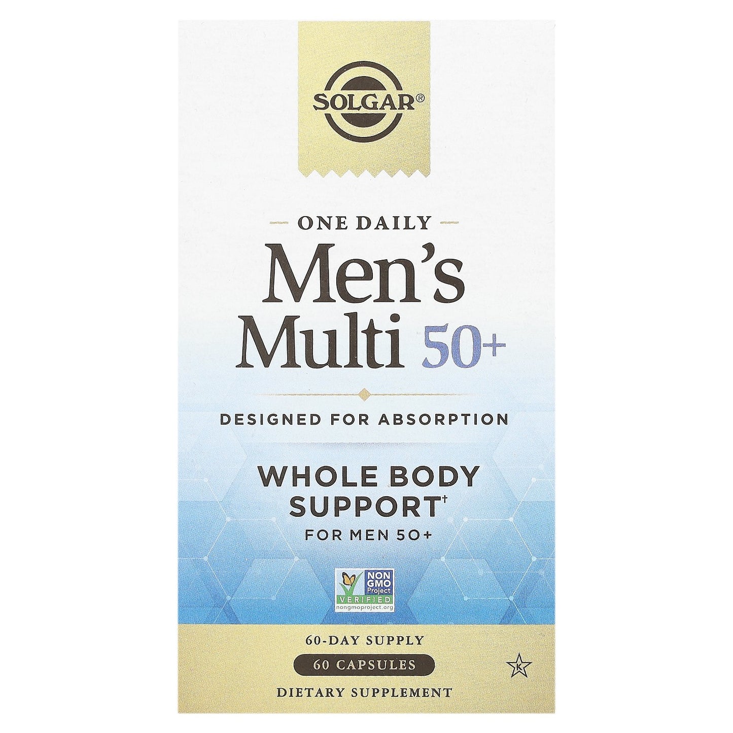 Solgar, One Daily Men's Multi 50+, 60 Capsules