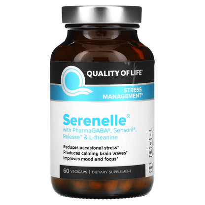 Quality of Life, Serenelle, Stress Management, 60 VegiCaps