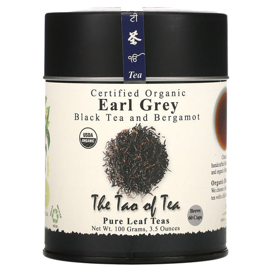 The Tao of Tea, Certified Organic Black Tea and Bergamot, Earl Grey, 3.5 oz (100 g)