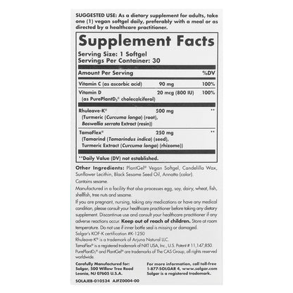 Solgar, Age Defying Nutrition, Joint Ease, 30 Vegan Softgels