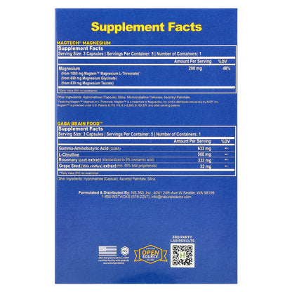 Natural Stacks, Sleep Stack, 2 Bottles, 15 Vegetarian Capsules Each