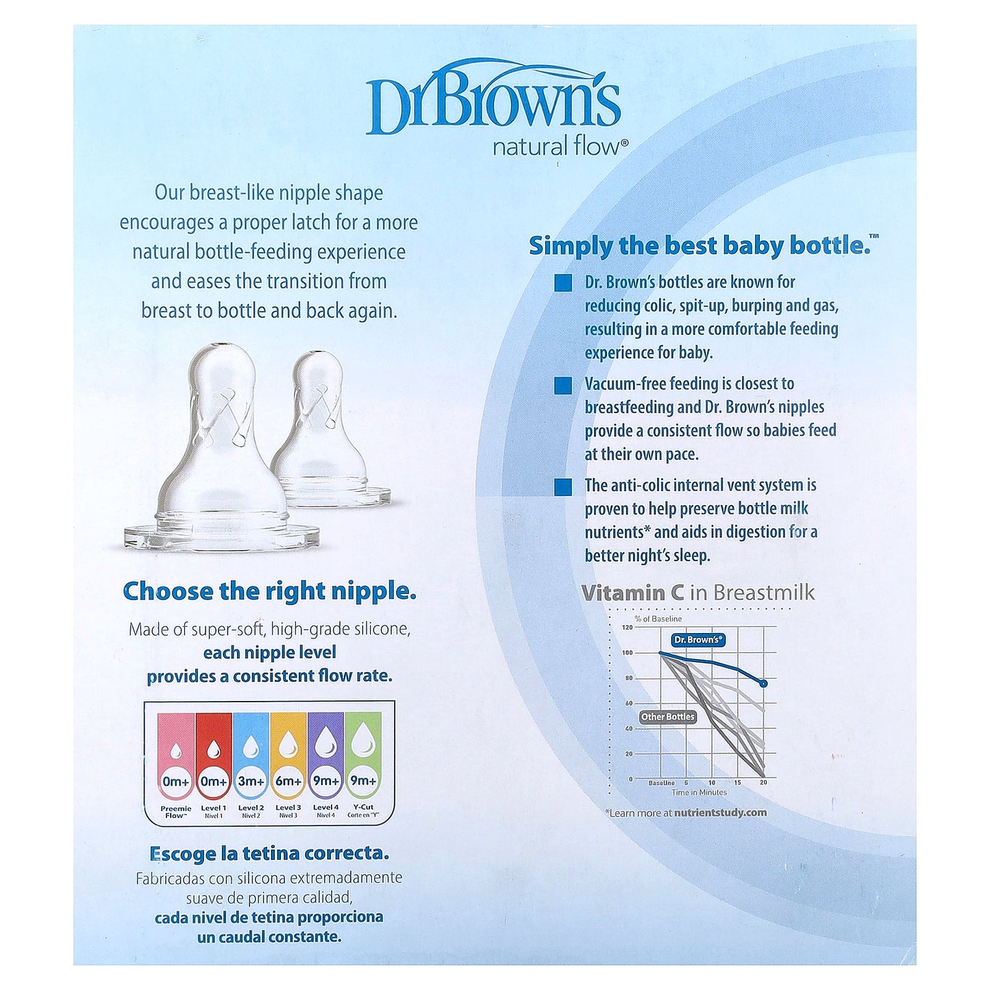 Dr. Brown's, Natural Flow®, Anti-colic Options+™ Baby Bottle, 0 Months +, 3 Pack, 4 oz (120 ml) Each