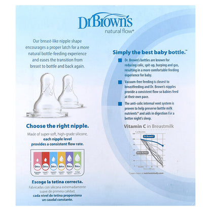 Dr. Brown's, Natural Flow®, Anti-colic Options+™ Baby Bottle, 0 Months +, 3 Pack, 4 oz (120 ml) Each
