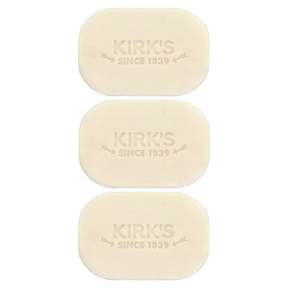 Kirk's, 100% Premium Coconut Oil Castile Bar Soap, Citrus Twist, 3 Bars, 4 oz (113 g) Each