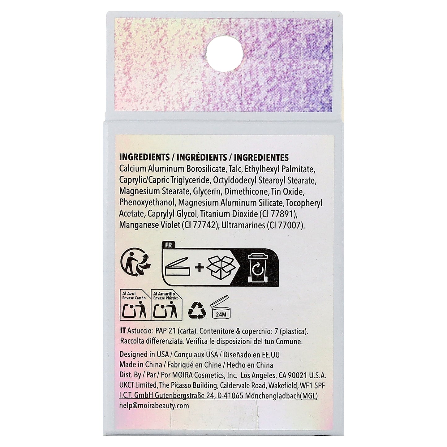 Moira Beauty, Chroma Light Shadow, 020 Lilac Love, 0.05 oz (1.4 g)