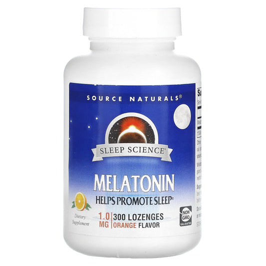 Source Naturals, Sleep Science, Melatonin, Orange, 1 mg, 300 Lozenges