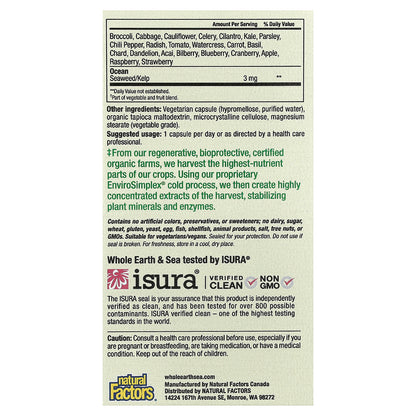 Natural Factors, Whole Earth & Sea®, Men's Multi, 60 Vegetarian Capsules