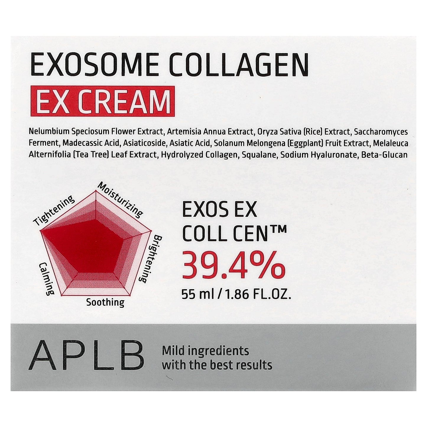APLB, Exosome Collagen EX Cream, 1.86 fl oz (55 ml)