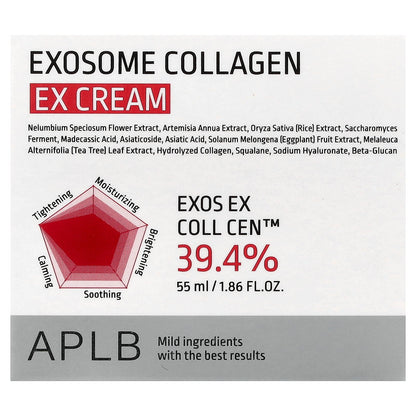 APLB, Exosome Collagen EX Cream, 1.86 fl oz (55 ml)