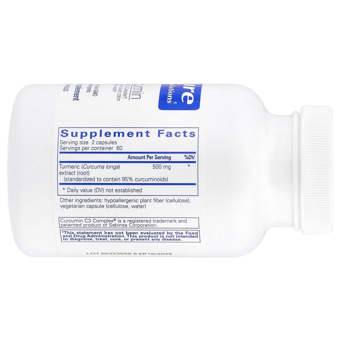 Pure Encapsulations, Curcumin, 120 Capsules (250 mg per Capsule)