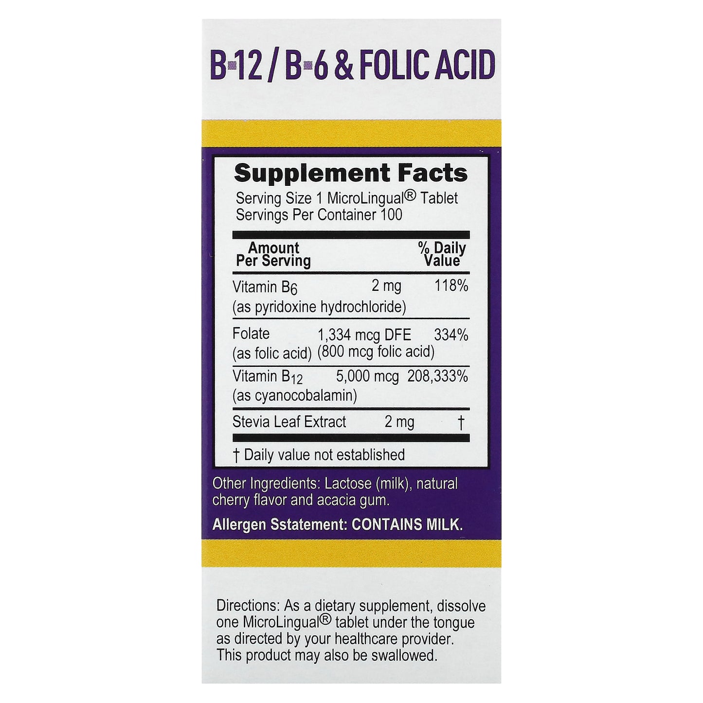 Superior Source, B-12, B-6 & Folic Acid, 100 MicroLingual Instant Dissolve Tablets