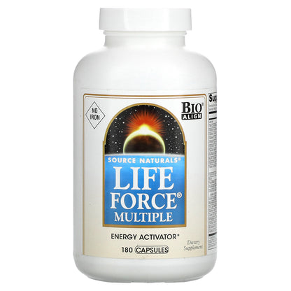 Source Naturals, Life Force Multiple, No Iron, 180 Capsules