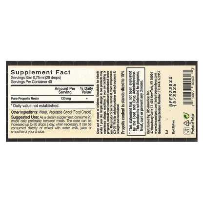 Bee & You, Propolis Water Soluble, Alcohol Free, 1 fl oz (30 ml)