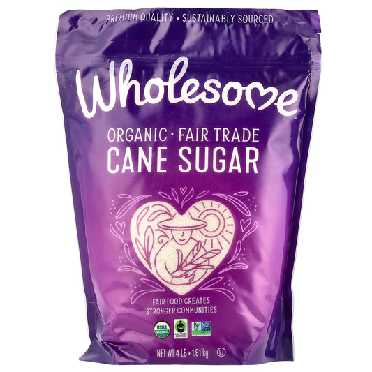 Wholesome Sweeteners, Organic Cane Sugar, 4 lb (1.81 kg)