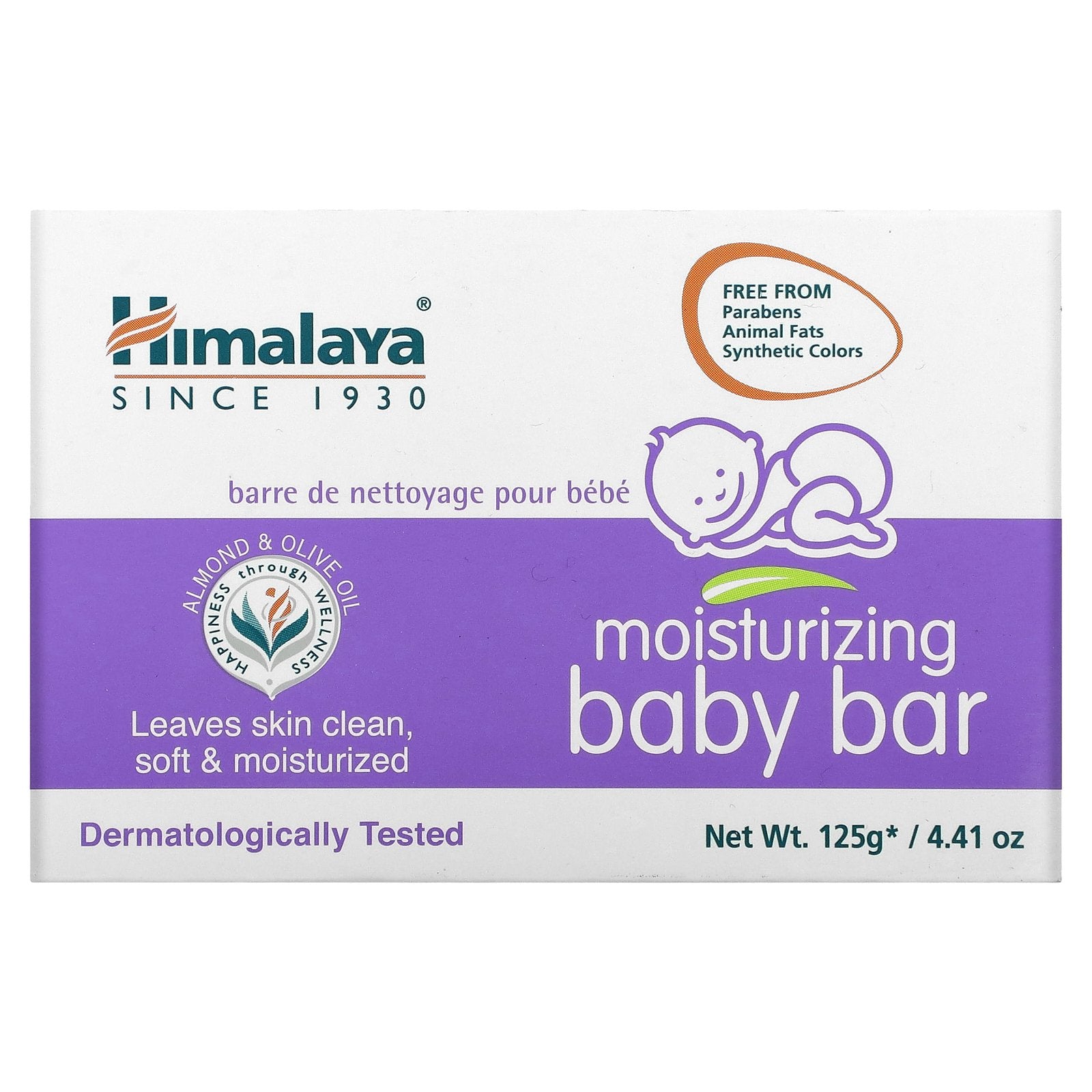 Himalaya, Moisturizing Baby Bar Soap, 4.41 oz (125 g)