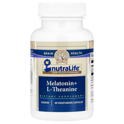 NutraLife, Melatonin + L-Theanine, 60 Vegetarian Capsules