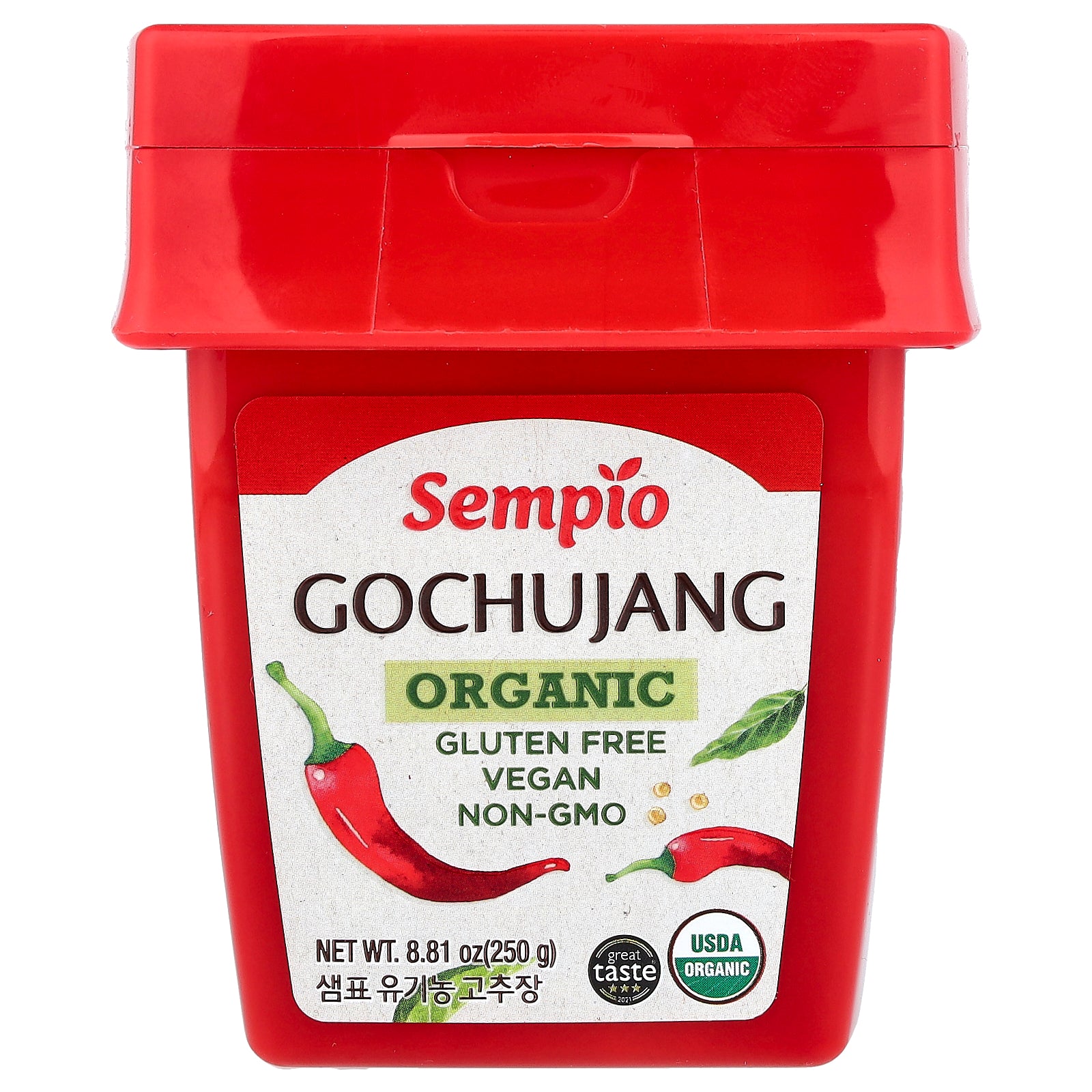 Sempio, Organic Gochujang, 8.81 oz (250 g)