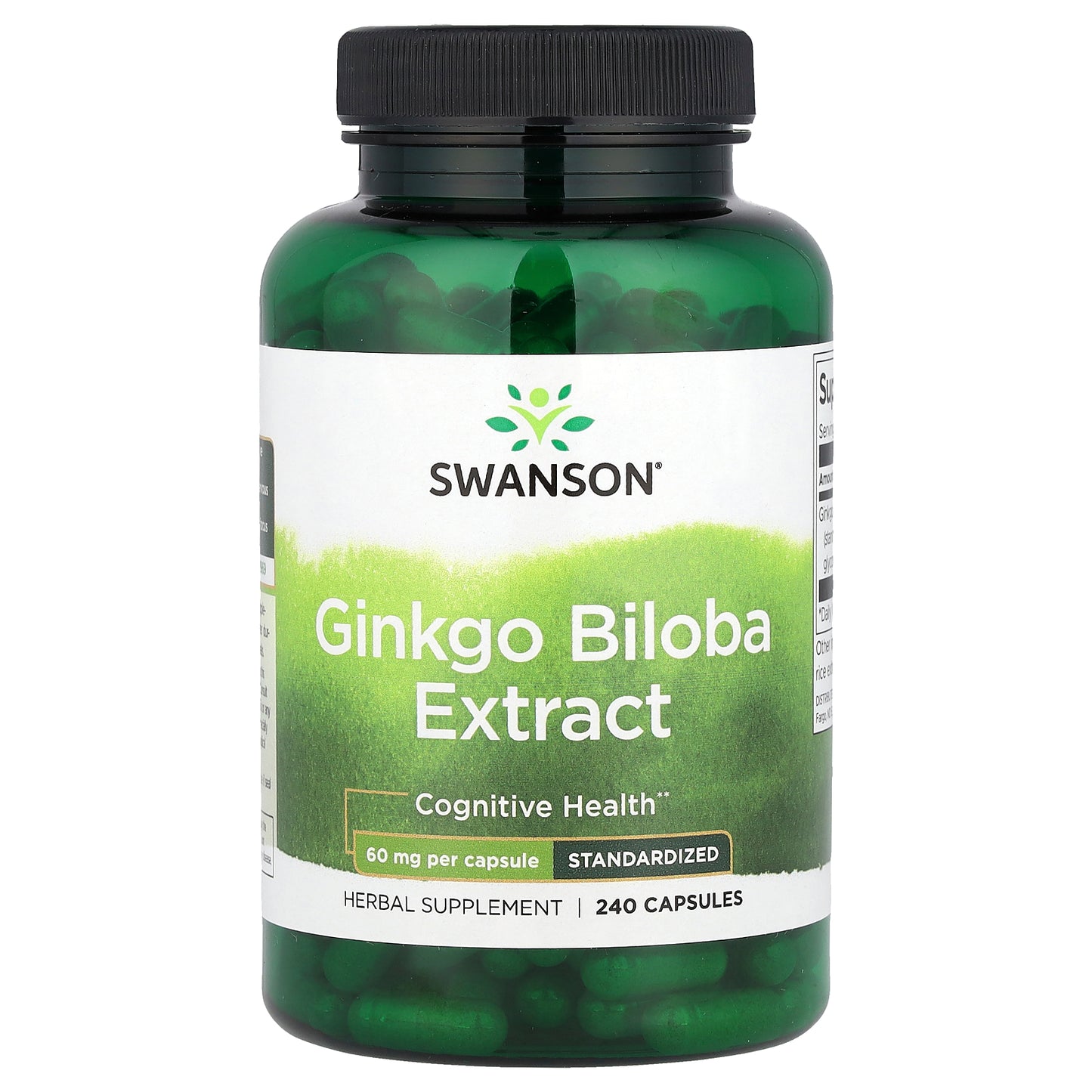 Swanson, Ginkgo Biloba Extract, 60 mg, 240 Capsules