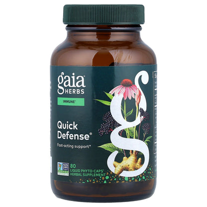 Gaia Herbs, Quick Defense®, 80 Liquid Phyto-Caps®