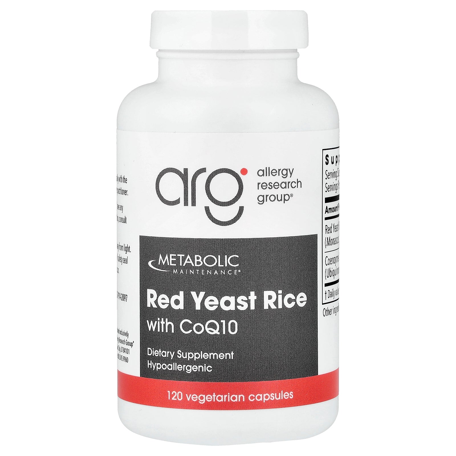 Metabolic Maintenance, Red Yeast Rice with CoQ10, 120 Vegetarian Capsules