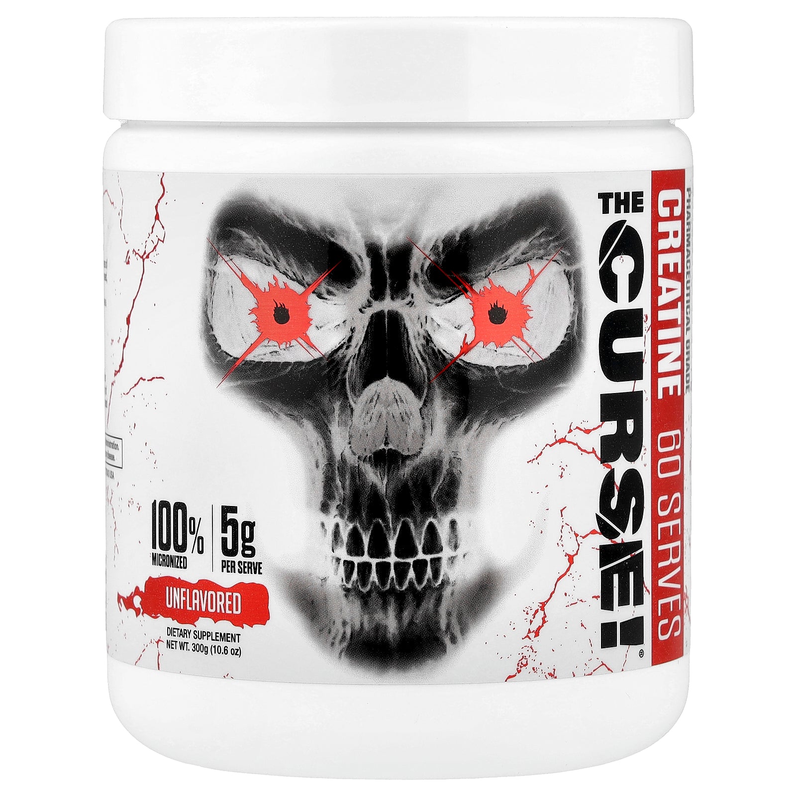 JNX Sports, The Curse!®, Creatine, Unflavored, 10.6 oz (300 g)